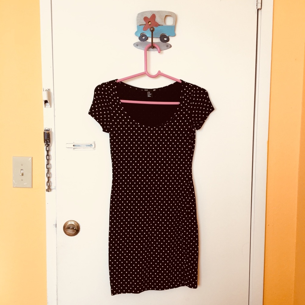 Polka Dot Bodycon Dress